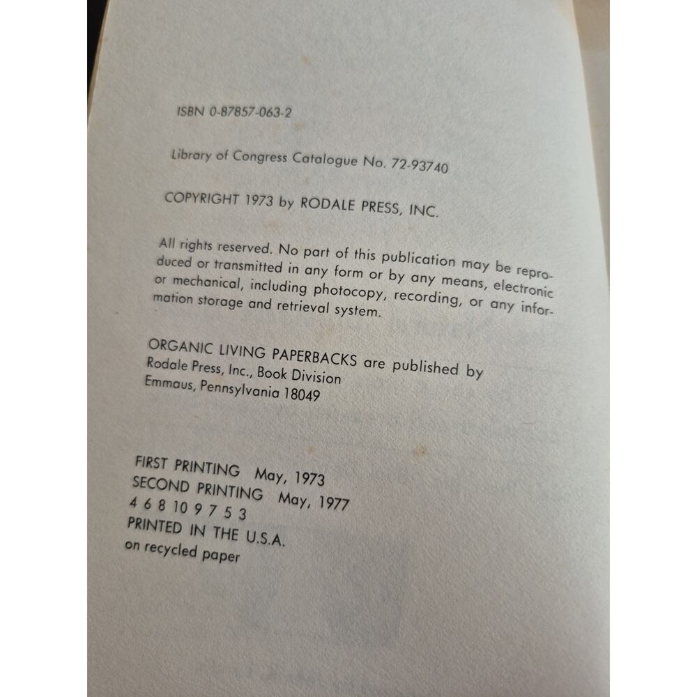 The Natural Breakfast Book by Rodale Press - paperback recipe book - 1973 1stED‎ - Picture 2 of 7